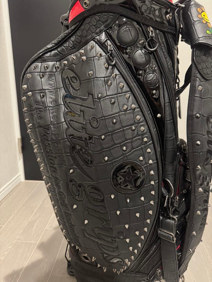 エリートグリップ 限定品　クロコスタッズ付きキャディバック