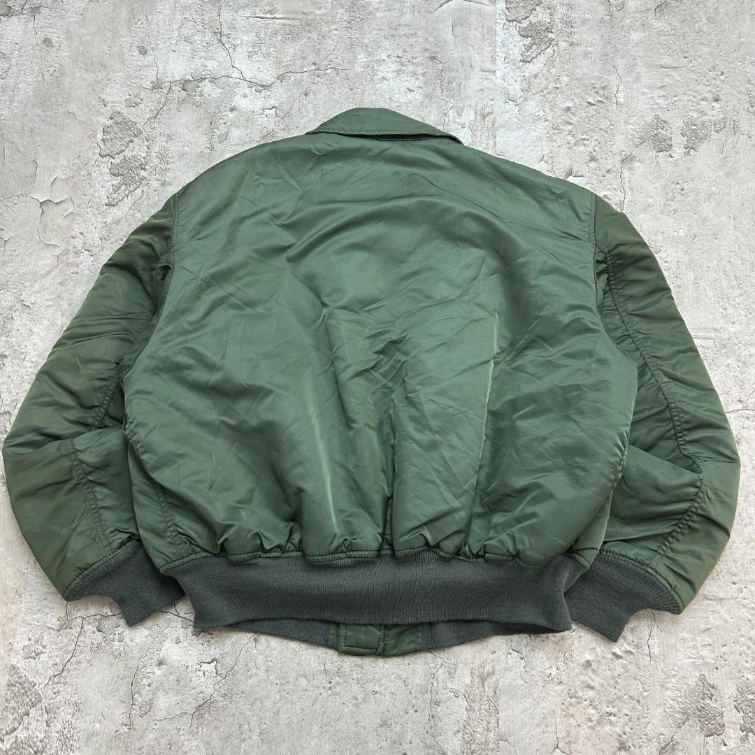 ち*ん様 アルファ　CWU-45/P　フライトジャケット　古着　グリーン　XL