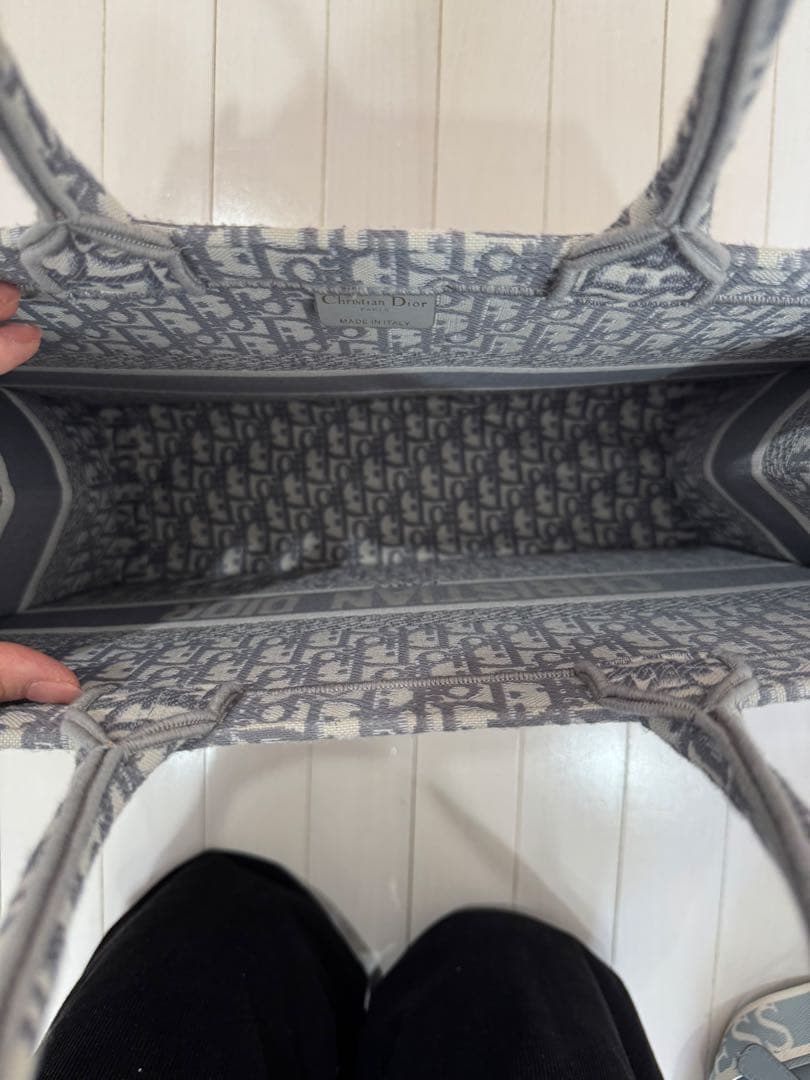 CHRISTIAN DIOR グレー トートバッグ