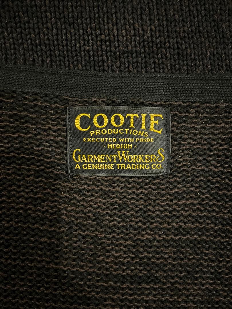 cootie ローゲージニット ショールカラー カーディガン クーティー