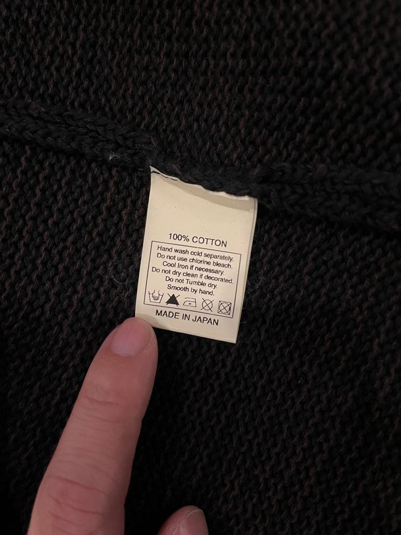 cootie ローゲージニット ショールカラー カーディガン クーティー