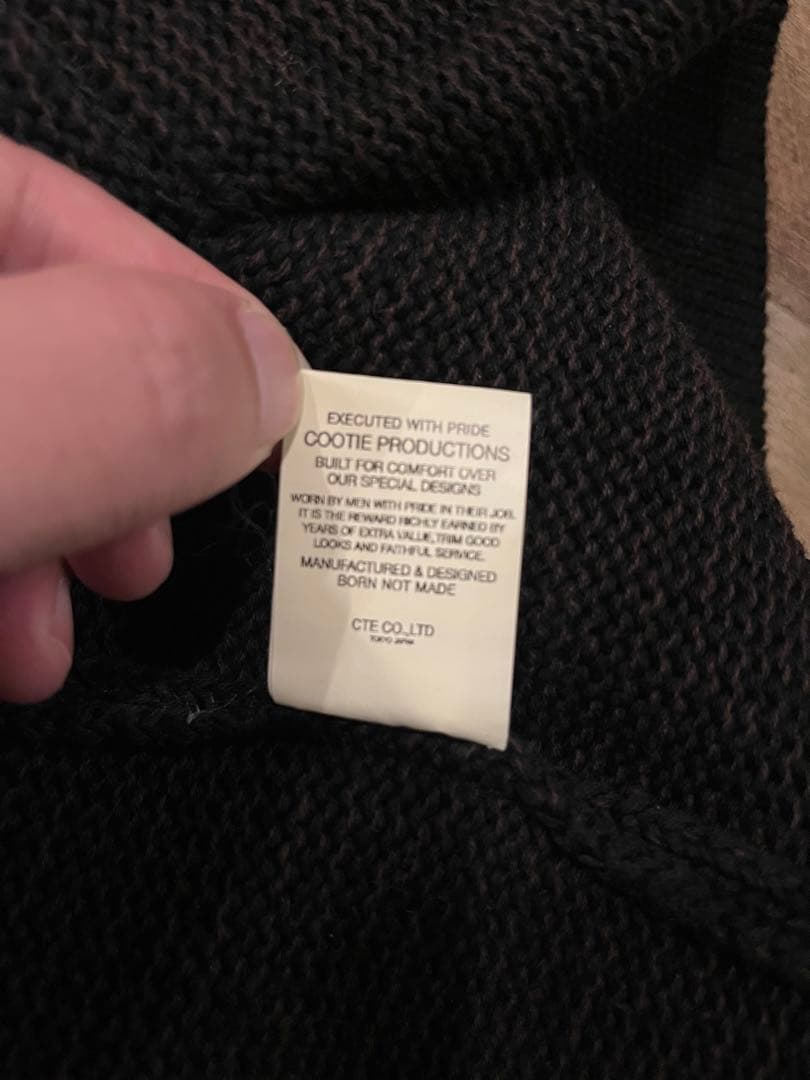 cootie ローゲージニット ショールカラー カーディガン クーティー