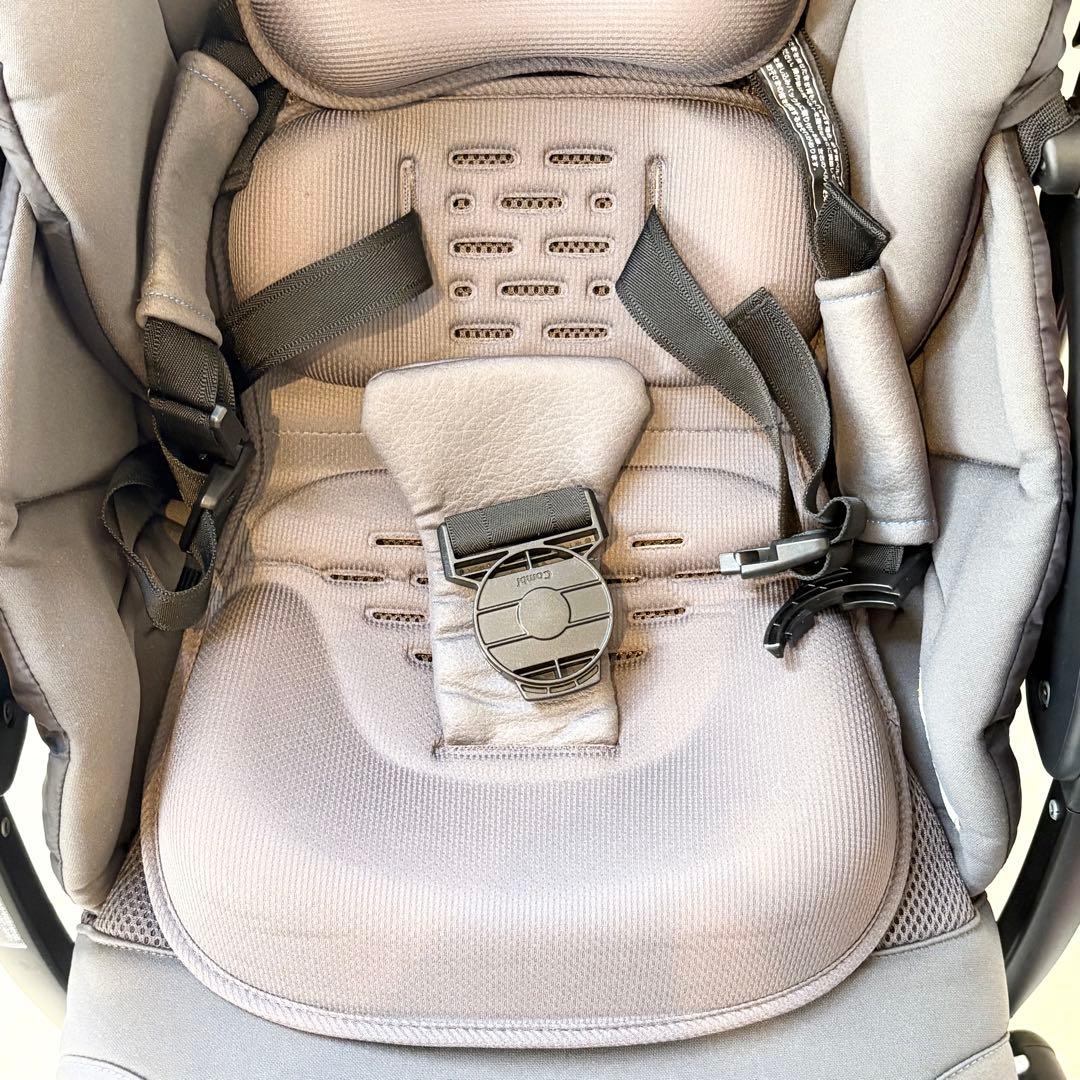 【美品】Combi クロスゴー 4キャス エッグショック ベビーカー ブルー