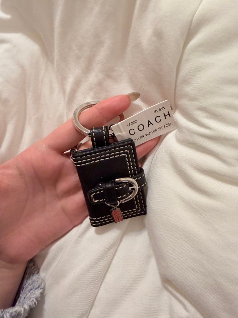 小物 Coach Signature Picture Frame Charm BK