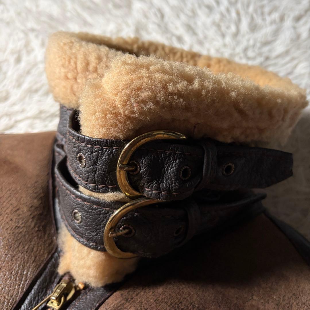 米国製■schott フライトジャケット B-3 羊革　ムートン　ブラウン　38