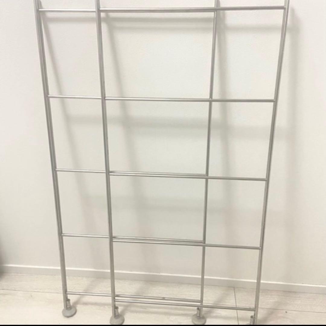 無印良品ステンレスユニットシェルフ/ステンレス追加用帆立　高さ83cm×2セット