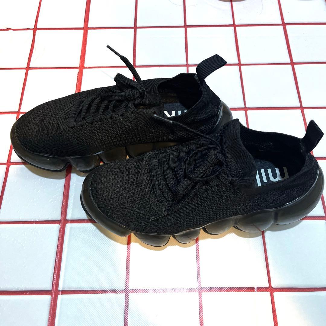 MIKIOSAKABE grounds グラウンズスニーカー ブラック 24cm