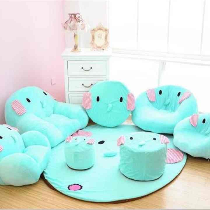 ぬいぐるみソファ椅子じゅうたんミニソファ8点セット002507