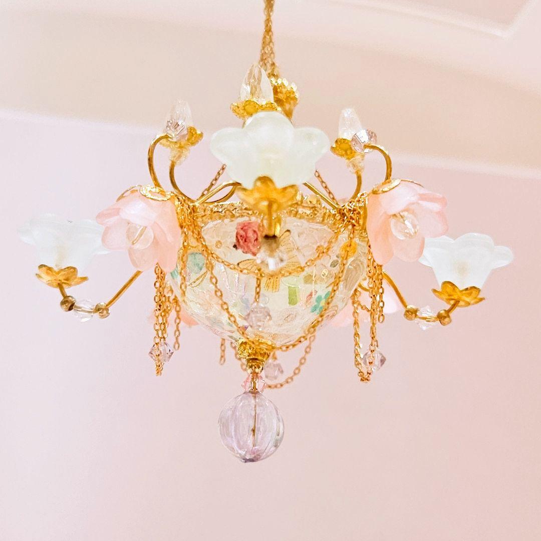 ミニチュア ハンドメイド シャンデリア