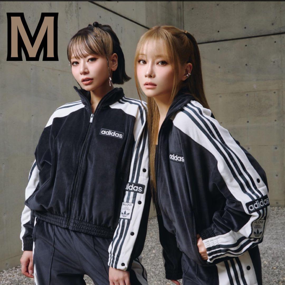 adidas W ADIBREAK VELOUR TT 黒 Ｍ