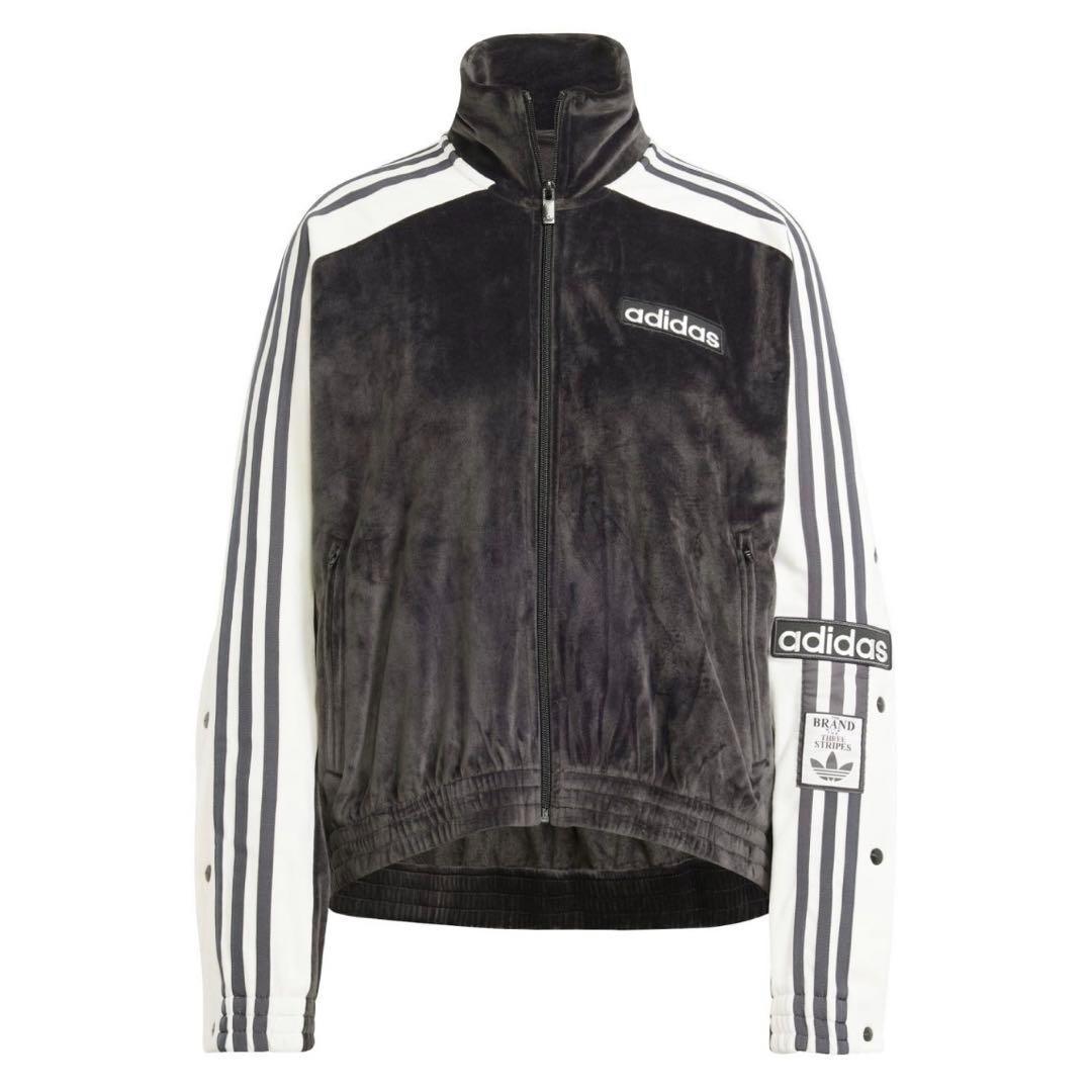 adidas W ADIBREAK VELOUR TT 黒 Ｍ