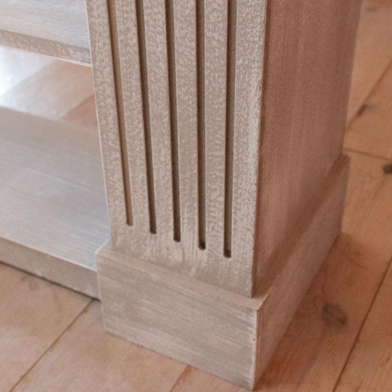 マントルピース風3段ラック シェルフ グレー 本棚 141-109-001