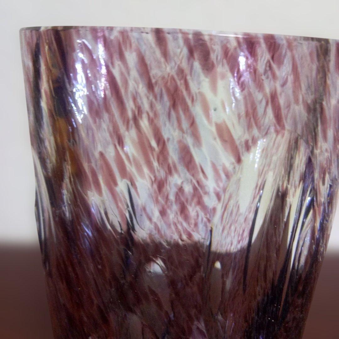 ☆未使用☆　KAMAYギャラリー　ガラス　フラワーポット　手作りガラス花瓶