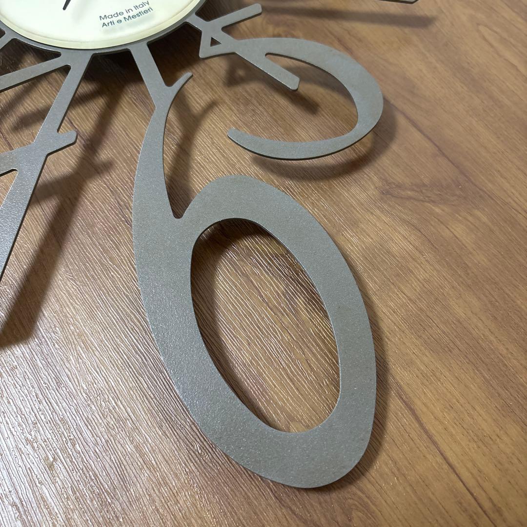 Arti&Mestieri 掛け時計 BIG-BANG グレー