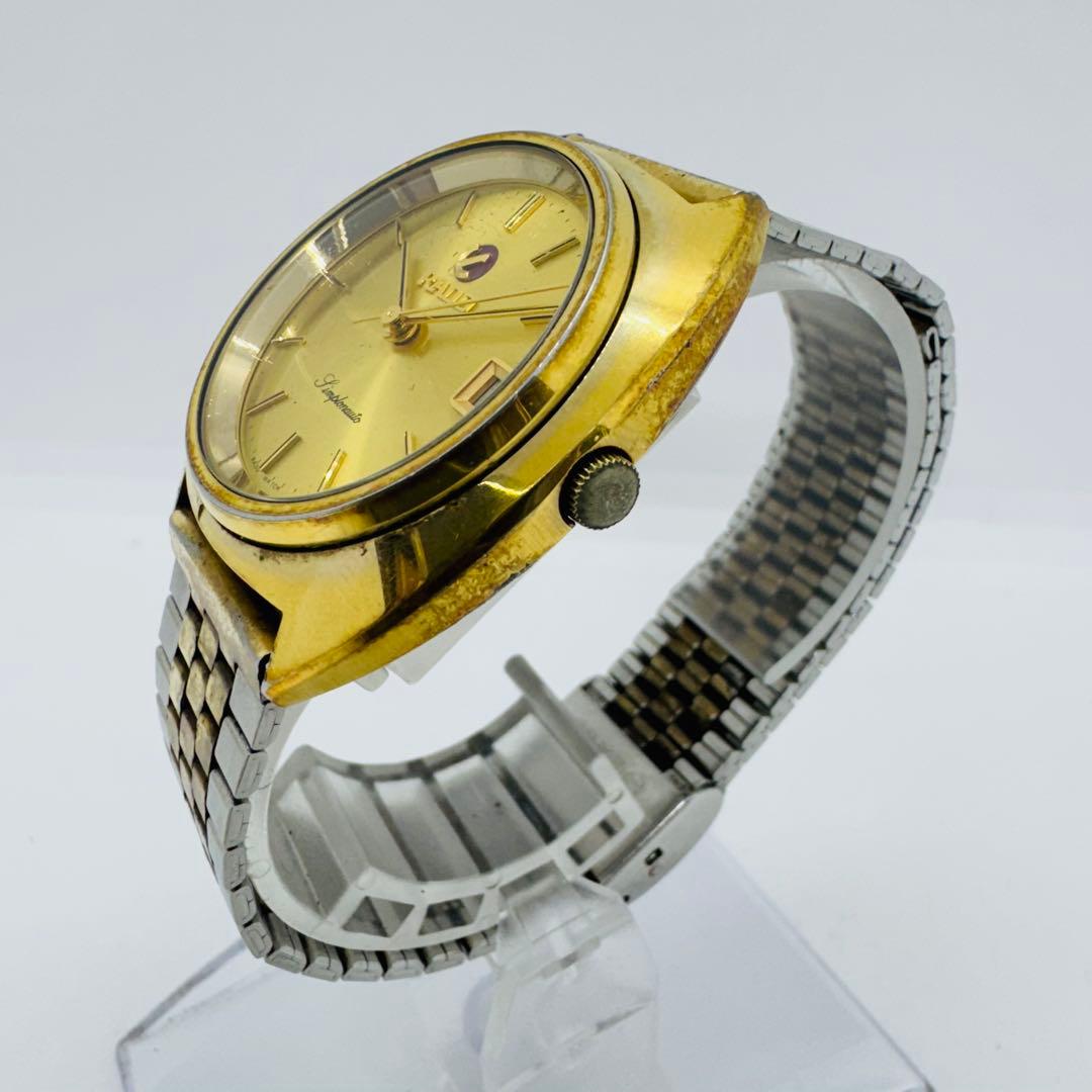 ✨RADO✨ラドー✨Simplonauto✨デイト✨ゴールド✨腕時計✨