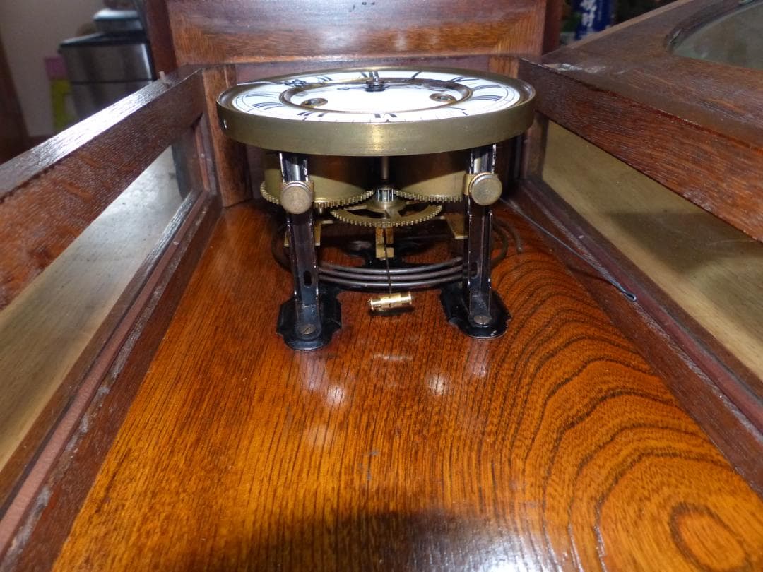 ユンハンス　スリゲル型　柱時計　オーバーフォール済