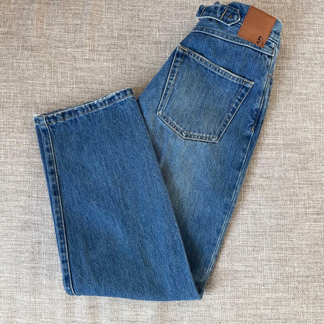 新品未使用☆スピックアンドスパン　5 1/2 ストレートフィットデニム　27