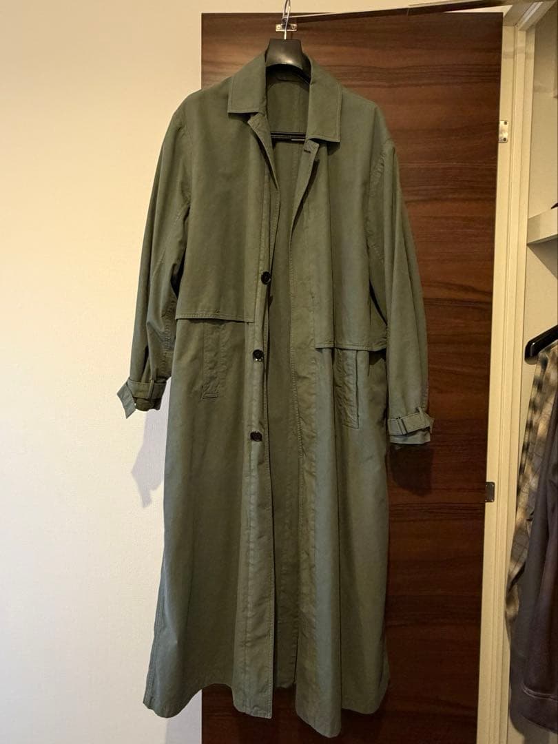 名作 Lemaire 21AW storm flap coat S