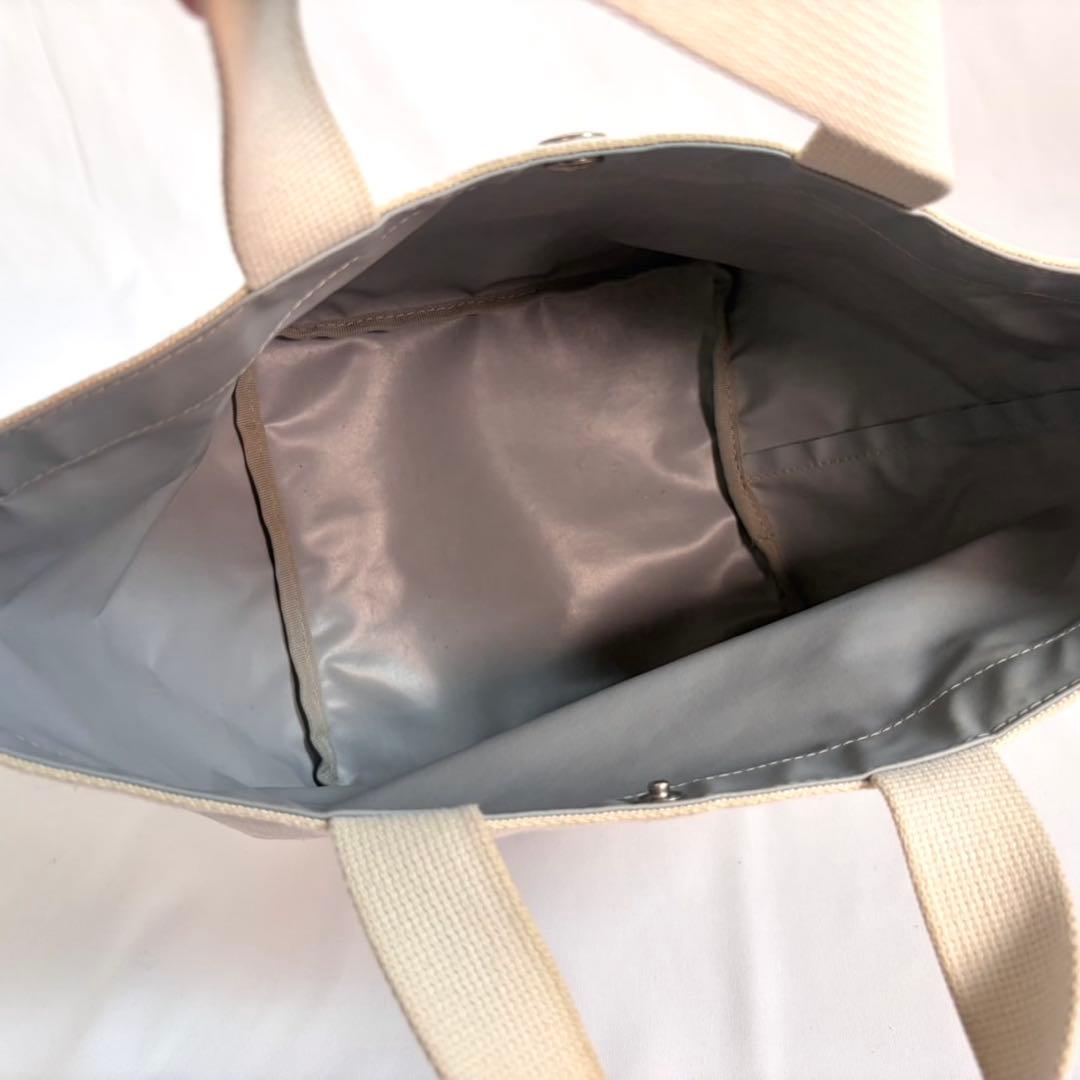 エルベシャプリエ　舟型トート　グレー　袋あり　シンプル