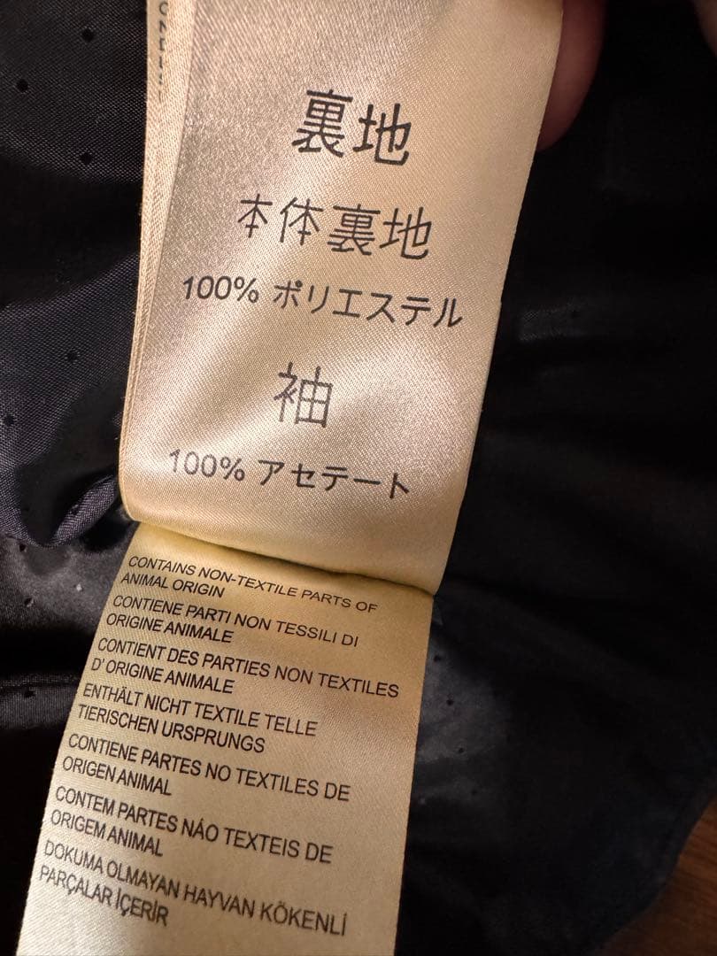 ブラック シングルライダースジャケット