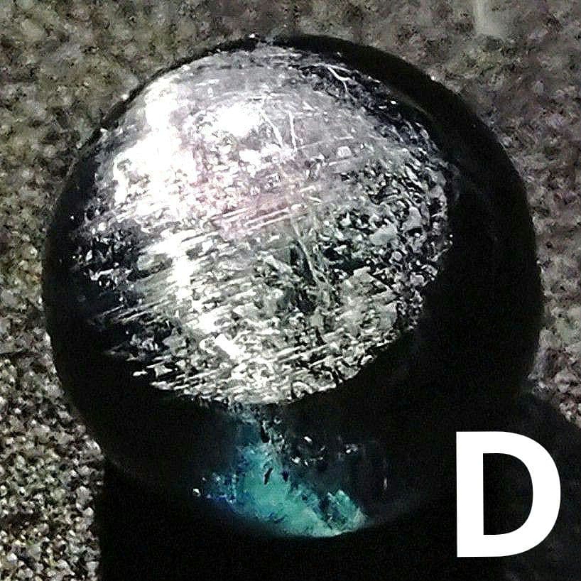 ★キャッツアイインディゴライトトルマリン 10.8ミリ珠 ビーズD(SA+)