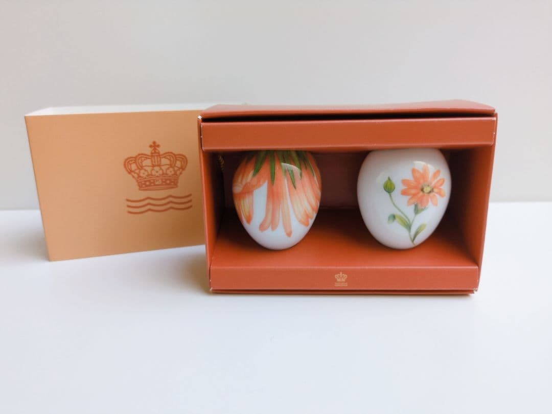 ロイヤルコペンハーゲン　イースターエッグ　オーナメント　マリーゴールド&ペタル