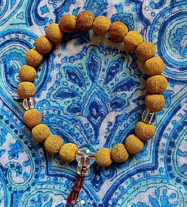 金運爆上げ　特別祈祷　夢叶える！特殊栴檀種子＋水晶製お念珠　京都　青連院