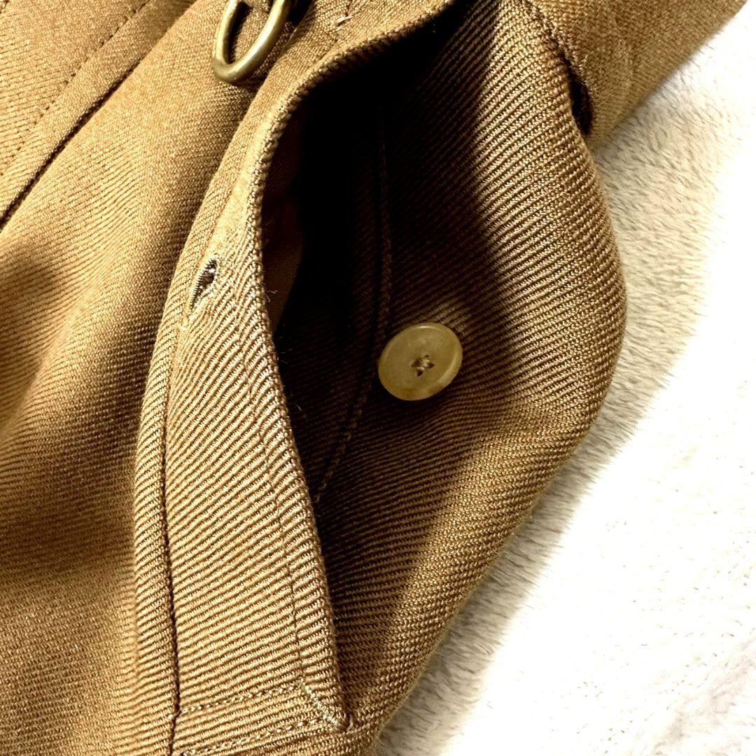 極美品 サイベーシックス トレンチコート モヘア ベルト付 裏地チェック 38