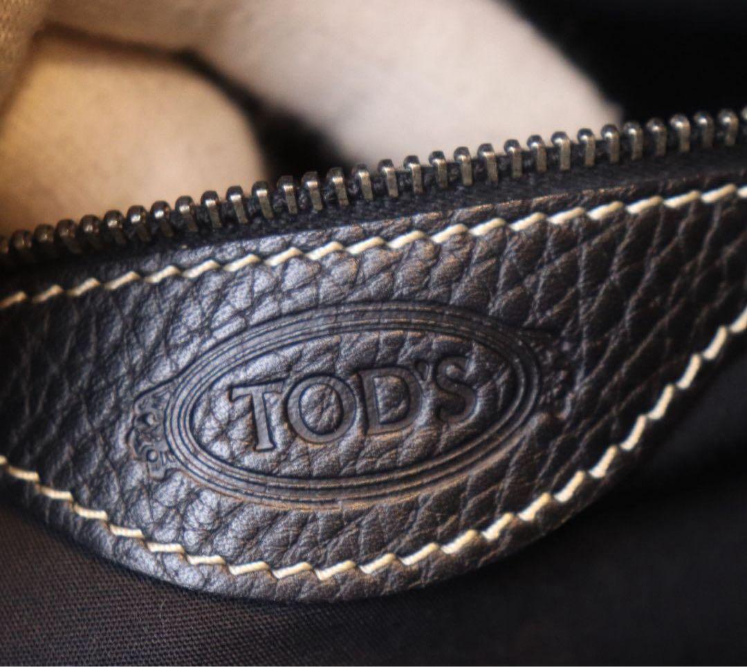 TOD'S Corniche Wave トートバッグ トッズ 黒