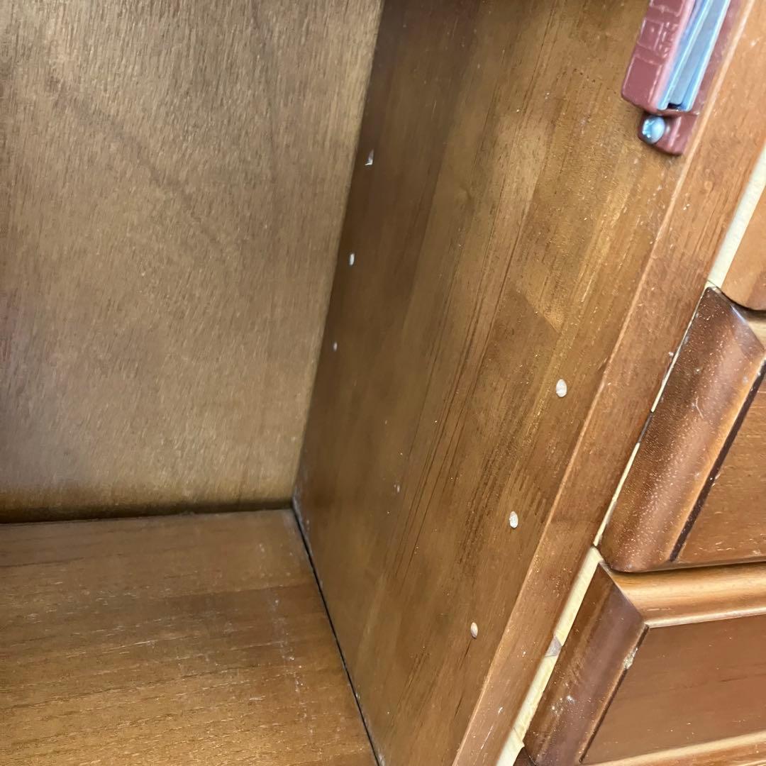 昭和レトロ 木製コンソールテーブル コールキャビネット 電話台 花台チェスト