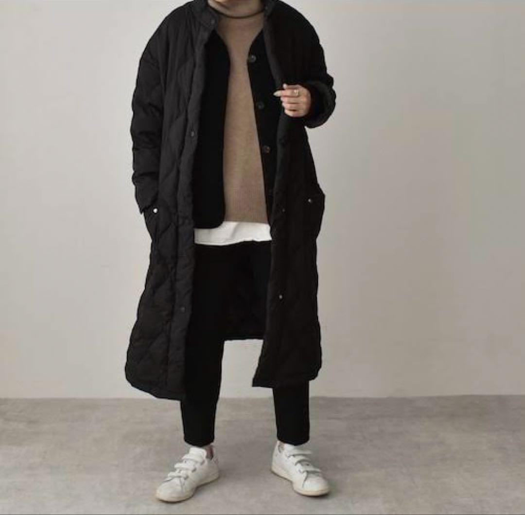 【美品】Lavish Gate キルティング ロングダウンコート　ブラック