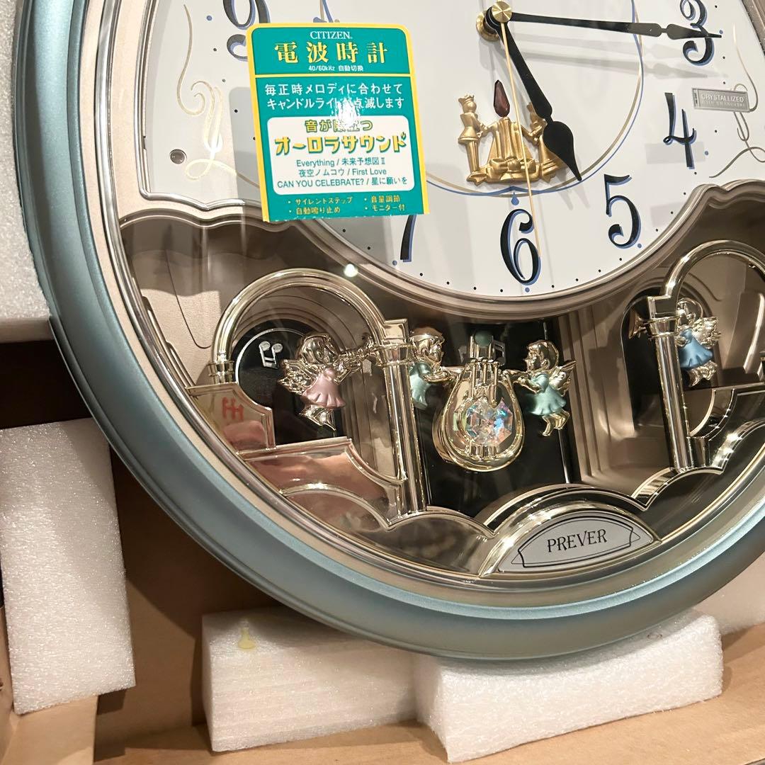【新品未使用】 CITIZEN 電波時計　掛時計　PREVER 4MN419-0