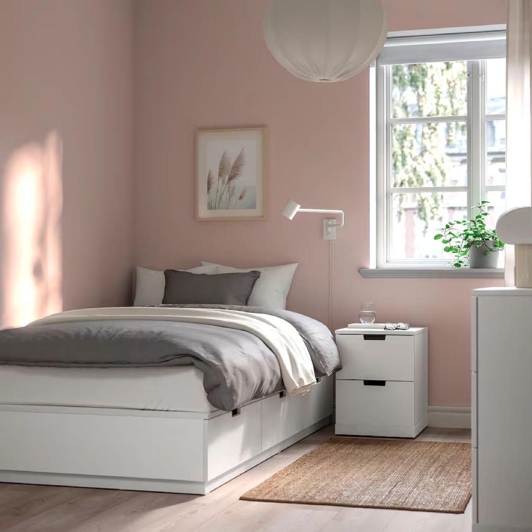 IKEA NOLDLI セミダブルベッドフレーム 引き出し付き　大阪市内引取希望