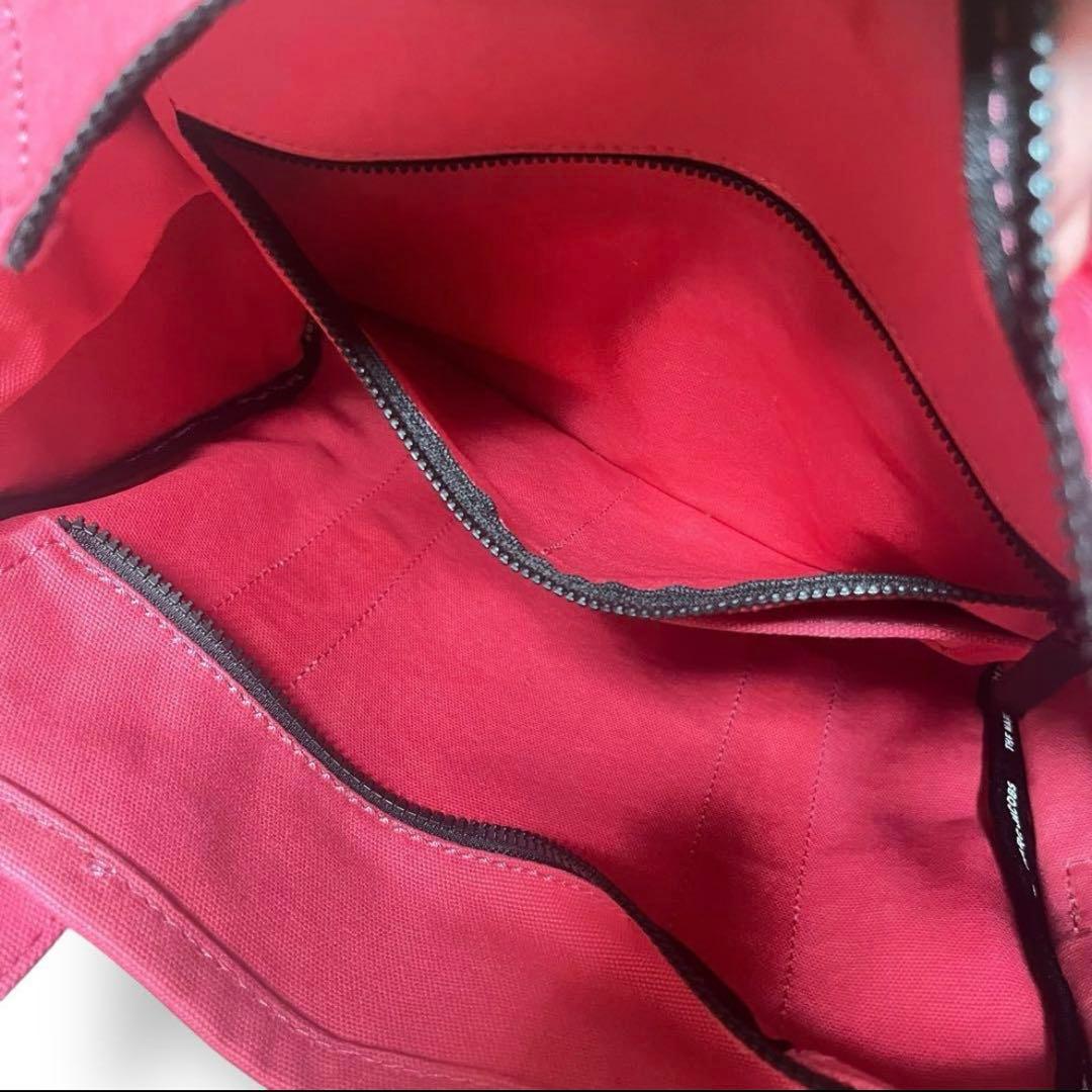 極美品✨希少カラー　マークジェイコブス　キャンバス　ピンク2way トートバッグ