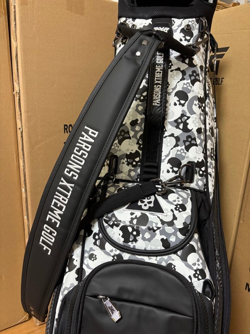 PXG ダークネス スカルカモ ハイブリッドスタンドバッグ 6分割 未使用展示品