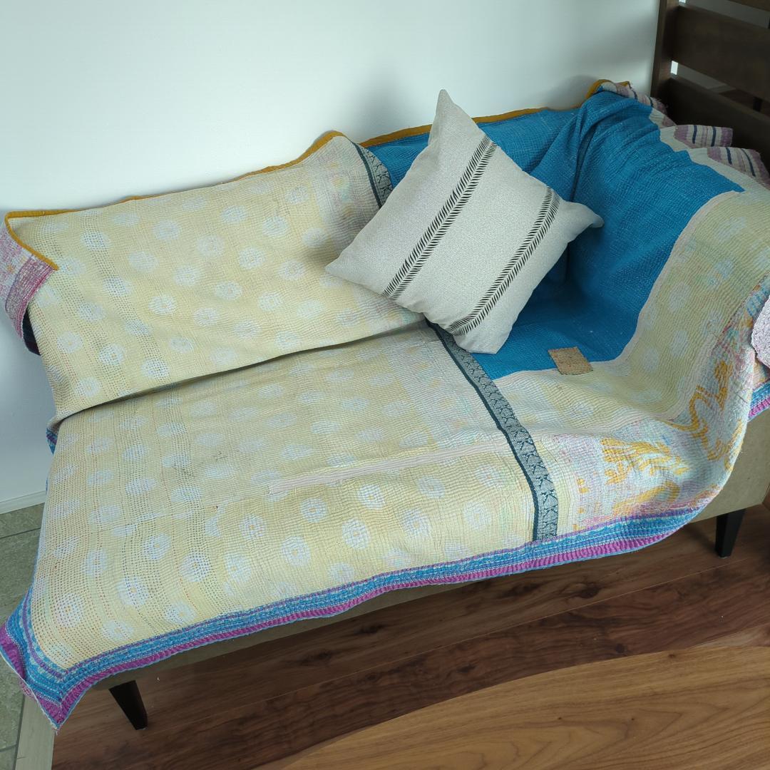 ヴィンテージカンタ ビンテージカンタ ラリーキルト シンプルソファカバー 372