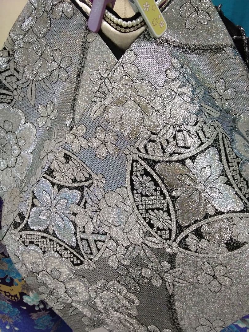 ❰専用です‼️❱半襟重ね衿帯揚げ帯締め、西陣袋帯、襦袢、ガード加工、バック草履