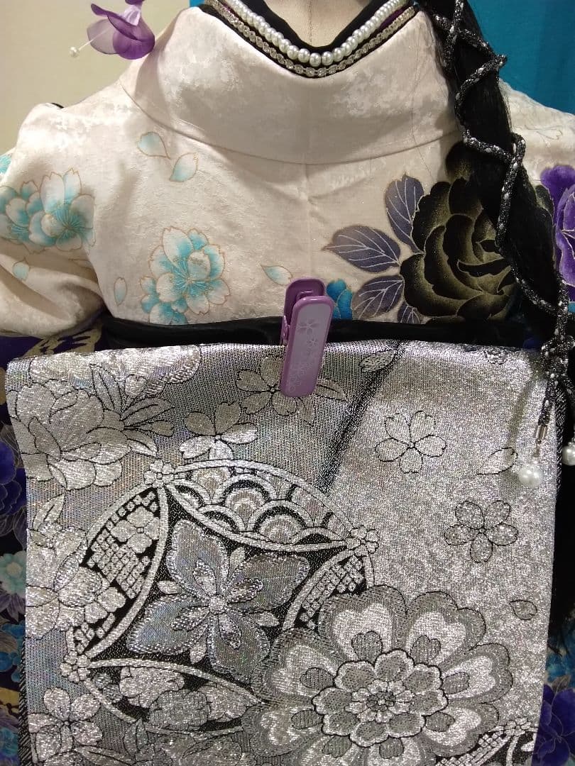 ❰専用です‼️❱半襟重ね衿帯揚げ帯締め、西陣袋帯、襦袢、ガード加工、バック草履