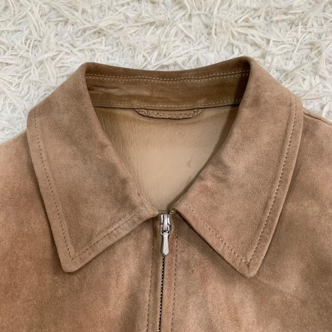 16495✨コモリ 羊革 レザージャケット シングルライダース 2 スエード