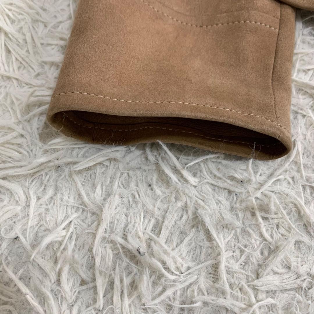 16495✨コモリ 羊革 レザージャケット シングルライダース 2 スエード