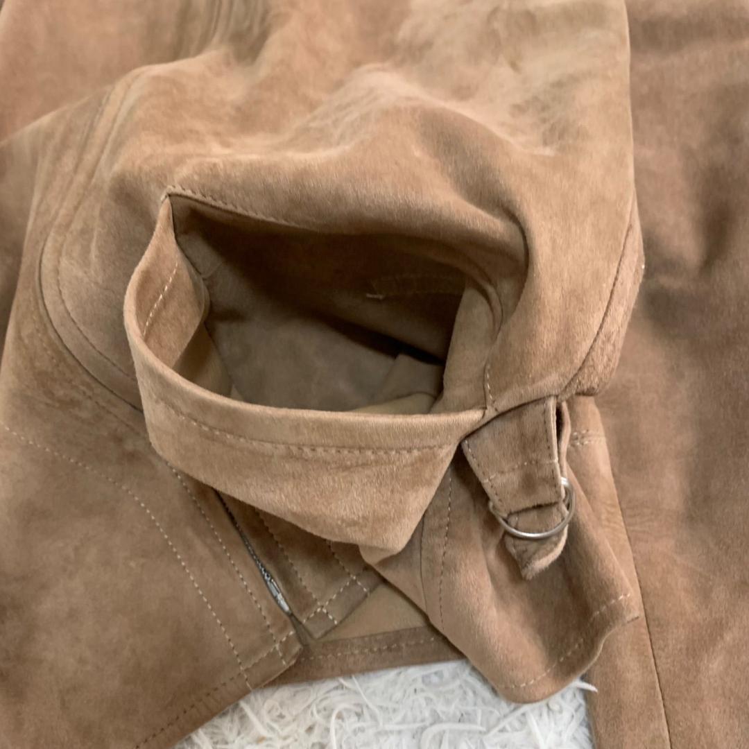 16495✨コモリ 羊革 レザージャケット シングルライダース 2 スエード