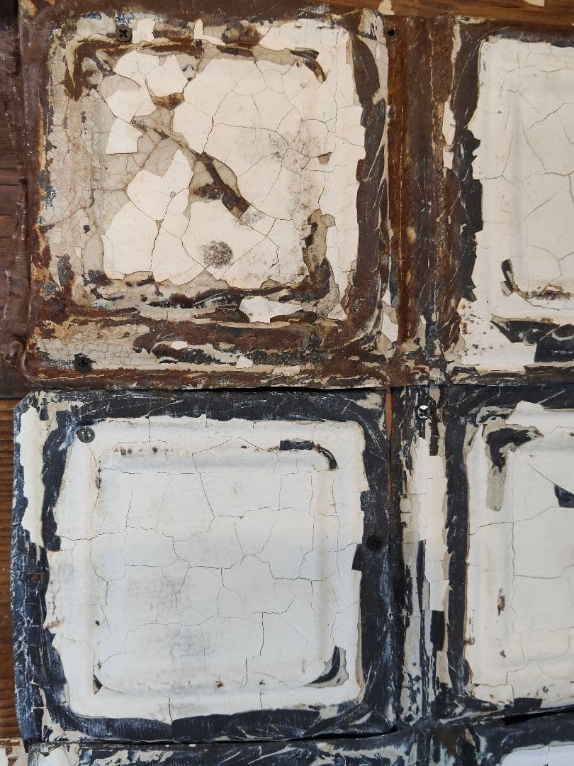 アメリカ アンティーク ティンパネル 天井装飾 建材 シャビーシック