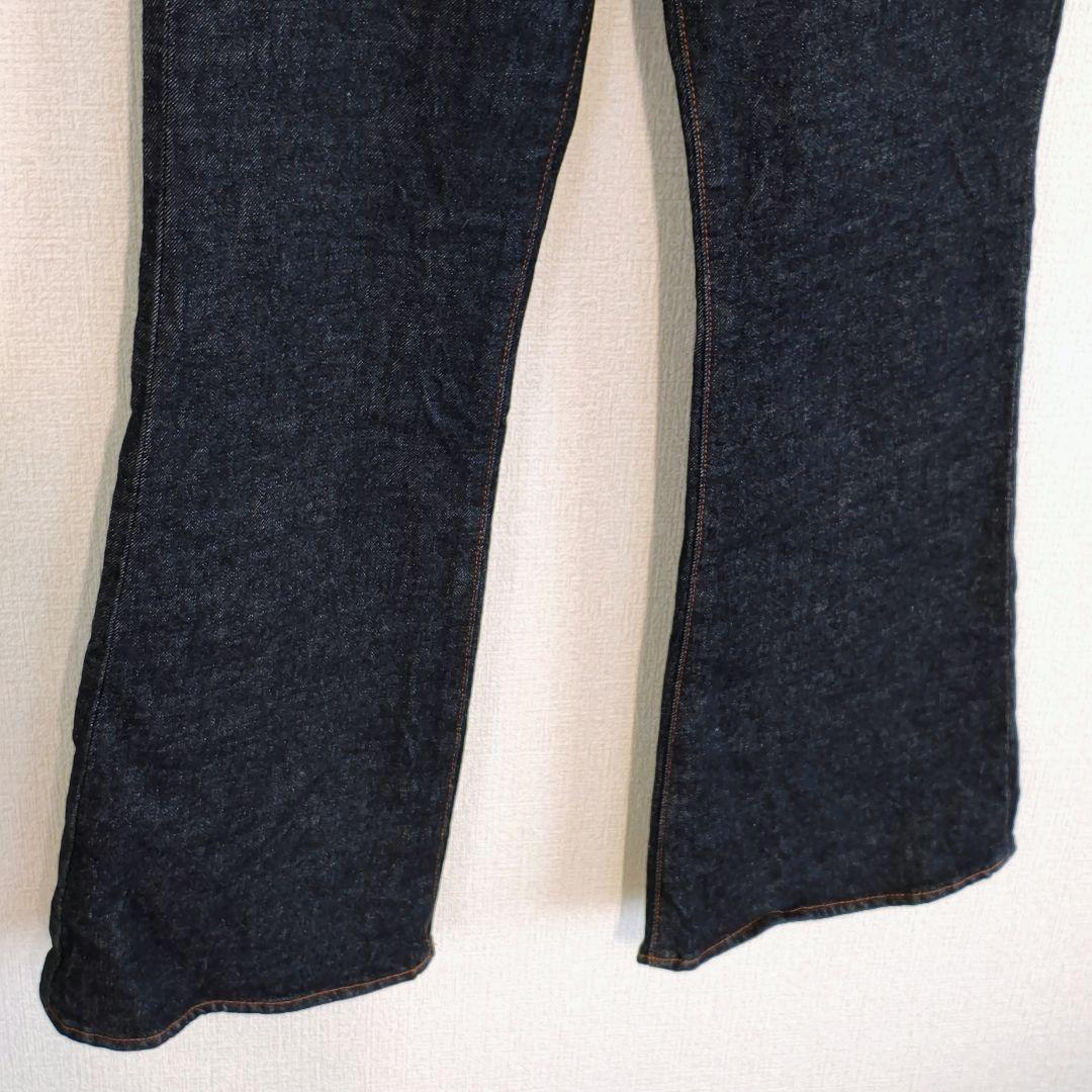 美品 moussy MVS フレアデニムパンツ ストレッチ ハイウエスト 25