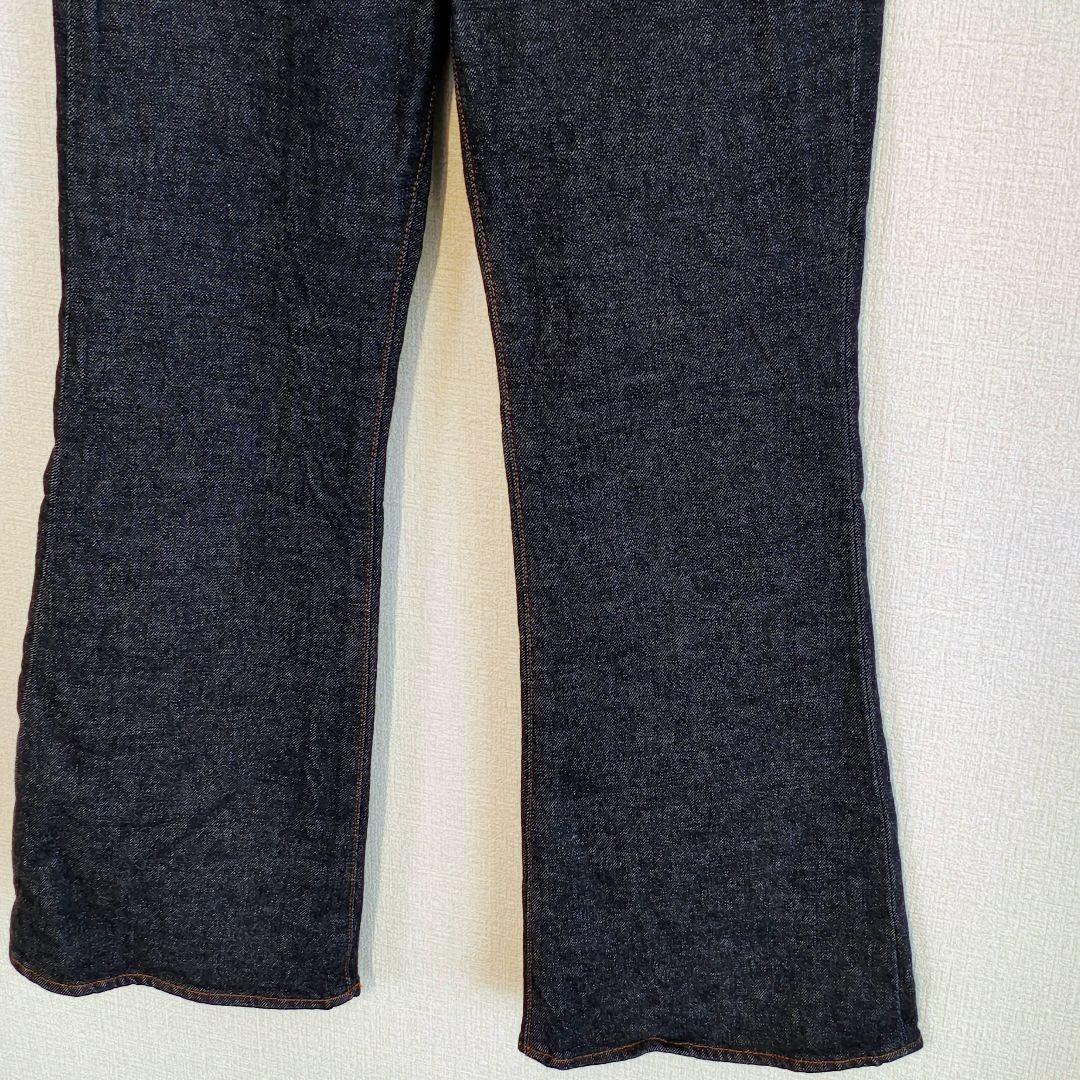 美品 moussy MVS フレアデニムパンツ ストレッチ ハイウエスト 25