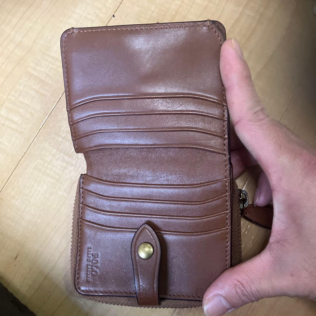 POLO RALPH LAUREN 二つ折り財布 ブラウン