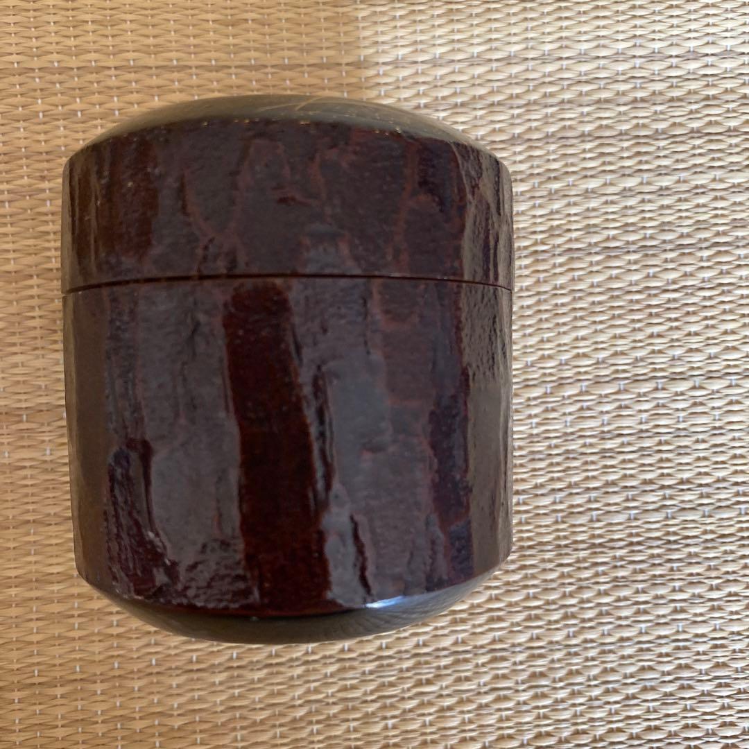 中村宗悦 作  松皮塗 武蔵野 雪吹 棗