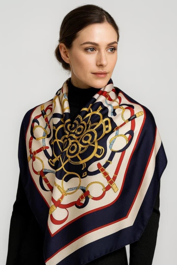 HERMÈS スカーフ シルク100% 正規品 フランス製