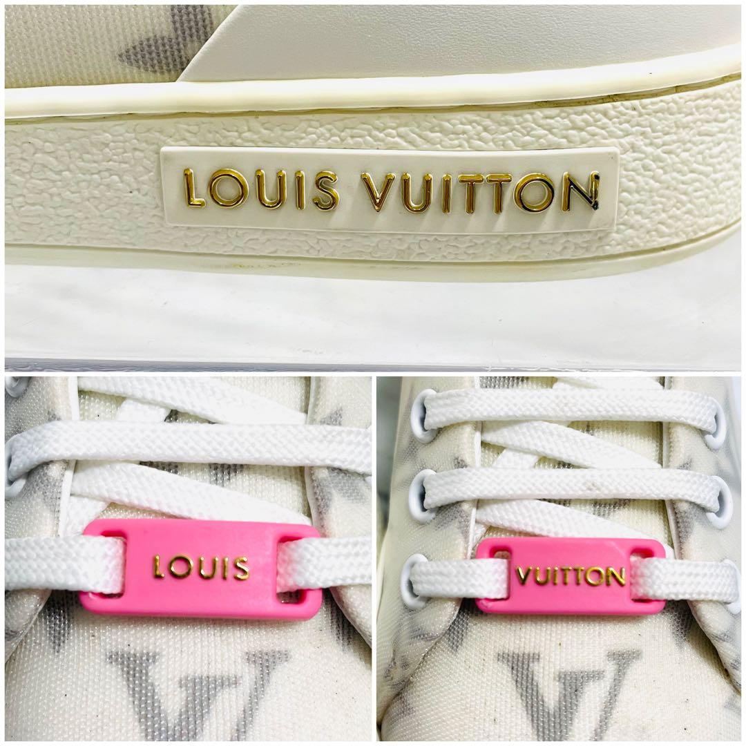 美品⭐️ルイヴィトン フロントローライン モノグラム レザー PVC 白 23cm