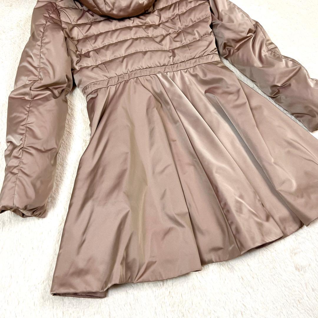 『美品』+MiNi ピュウミニ　ダウンジャケット イタリア　ピンクベージュ　42