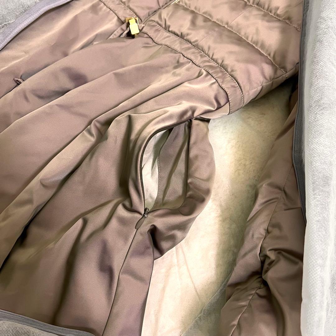 『美品』+MiNi ピュウミニ　ダウンジャケット イタリア　ピンクベージュ　42